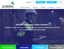 Tablet Screenshot of aimms.com